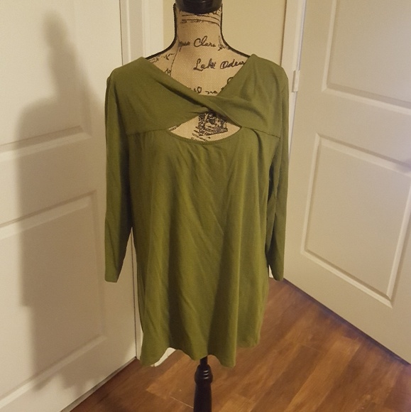 Denim 24/7 Tops - Green Top